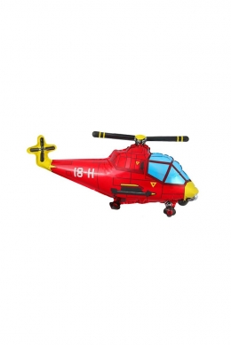 Фигура «Вертолет военный красный»