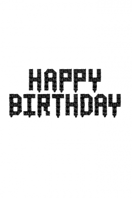Набор шаров-букв «Happy Birthday», Пиксели