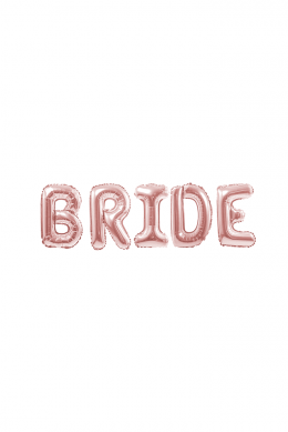 Надпись «BRIDE», Розовое золото
