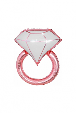 Фигура «Кольцо с бриллиантом, Розовое Золото»