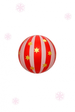 Сфера «3D, Новогодний шар, Красный»