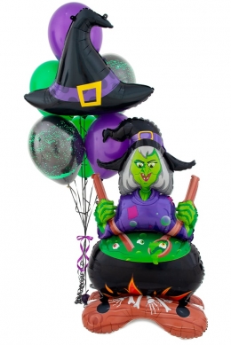 Комплект воздушных шаров «Ведьма - шеф-повар»