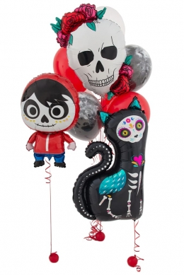 Комплект гелиевых шаров «Стильный хэллоуин»